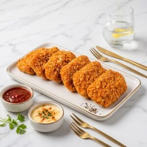 Nic's Food Chicken Katsu Crispy Premium 250gr — Ayam Panko Siap Masak Isi 6 Pcs