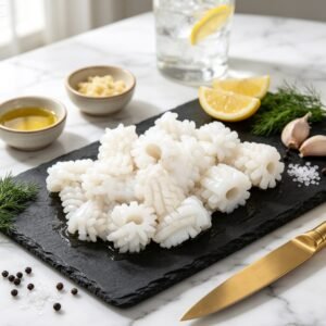 Nic's Food Cumi Flower Premium 250gr — Cumi Dipotong Dekoratif Fine Dining Hotel