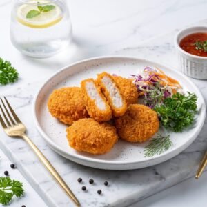 Nic's Food Ebi Katsu Udang Segar 250gr — Udang Goreng Tepung Panko Isi 8 Pcs