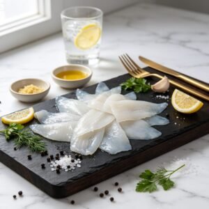 Nic's Food Fillet Cuttlefish 81UP 250gr — Fillet Cumi Segar Premium Siap Olah