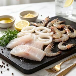 Nic's Food Seafood Mix Udang Ikan Cumi Segar 250gr — Campuran Seafood Premium Siap Masak