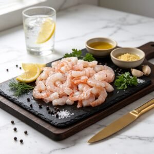 Nic's Food Shrimp Vannamei PD Cook 51/60 250gr — Udang Pre-Cooked Siap Pakai