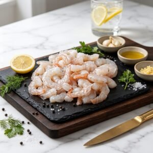 Nic's Food Shrimp Vannamei PDTO 41/50 250gr — Udang Tail-On Presentasi Premium