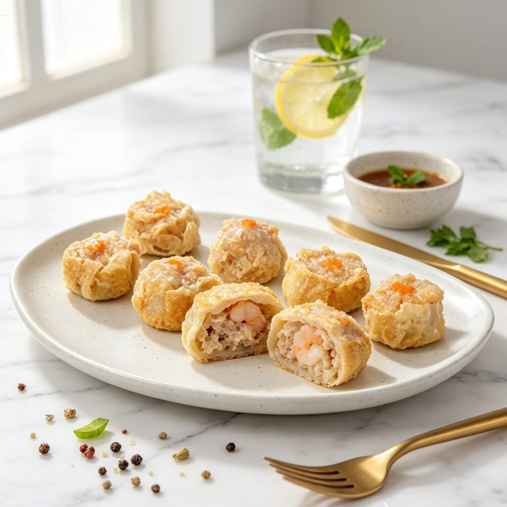 Nic's Food Siomay Chicken Shrimp 250gr — Siomay Ayam Udang Halal Premium Isi 13 Pcs