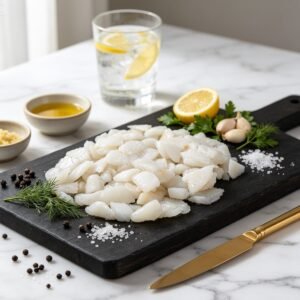 Nic's Food Sotong Chop Segar 250gr — Cumi Sotong Potong Kotak Siap Masak